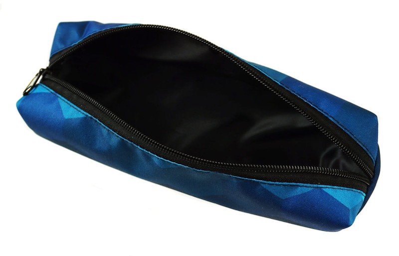 Piórnik tuba Blue Heksagon