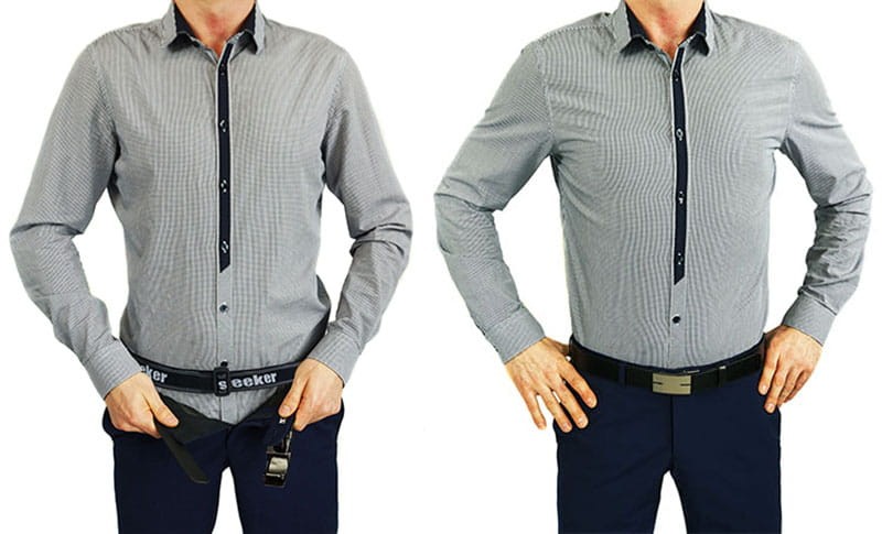 Sleeker do utrzymania koszuli gumka rozmiar XL-XXXL