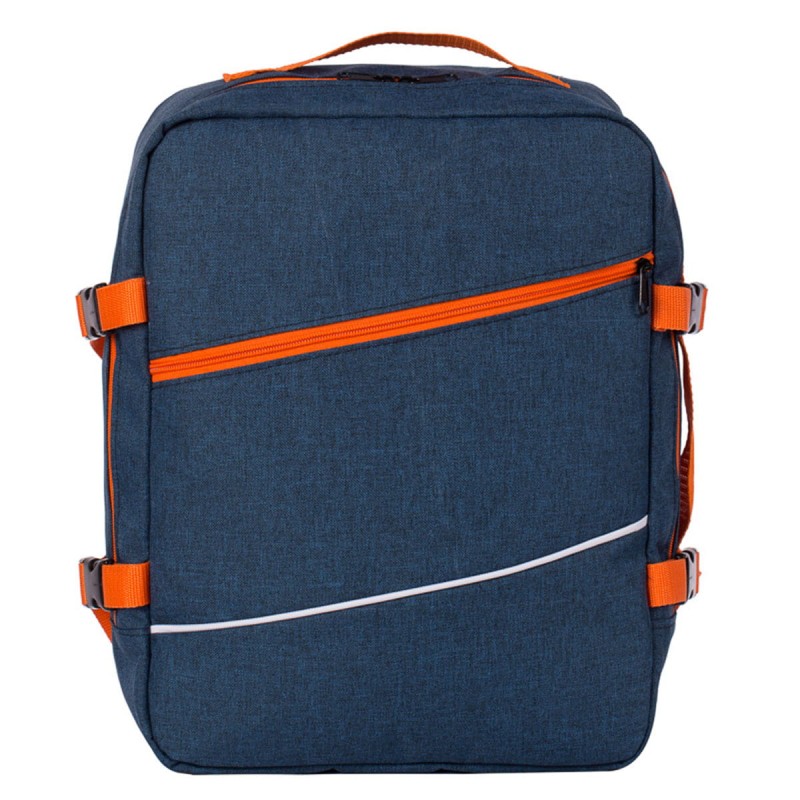 Torba samolotowa 40x25x20 mała Granatowo-Pomarańczowa
