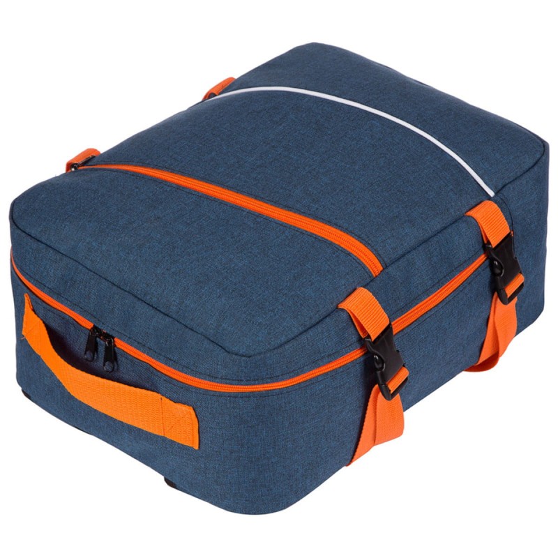Torba samolotowa 40x25x20 mała Granatowo-Pomarańczowa
