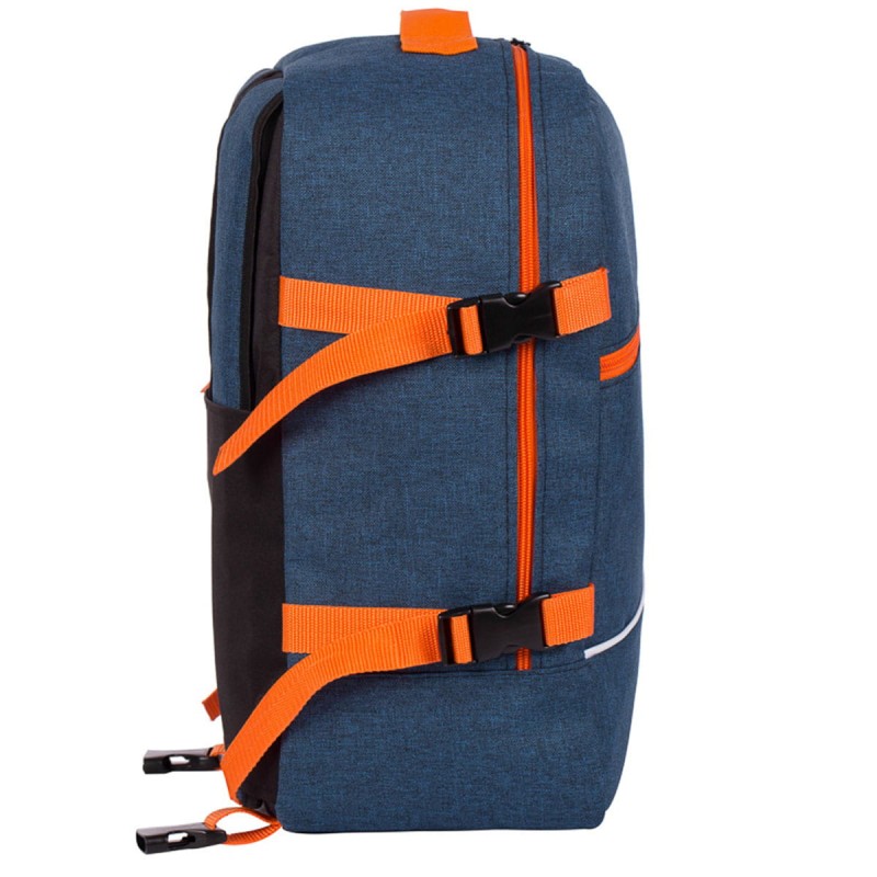 Torba samolotowa 40x25x20 mała Granatowo-Pomarańczowa
