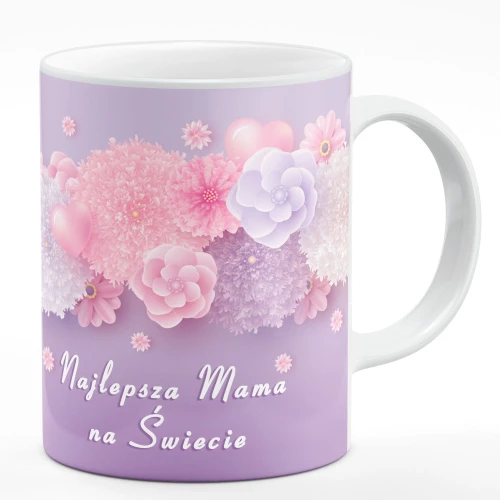 Kubek okazjonalny Najlepsza mama fiolet