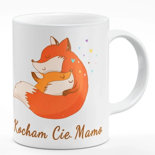 Kubek okazjonalny Kocham Cię mamo lis