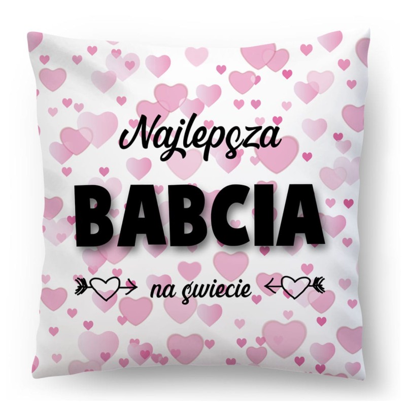 Poduszka Dzień Babci i Dziadka 45x45 Najlepsza babcia