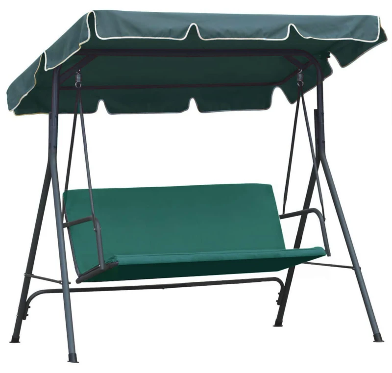 Daszek na zamówienie na huśtawkę ogrodową zielony