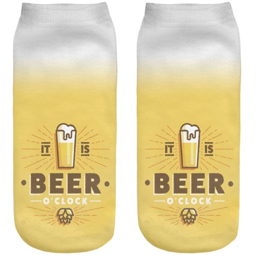 Śmieszne skarpetki damskie Stopki Beer o'clock