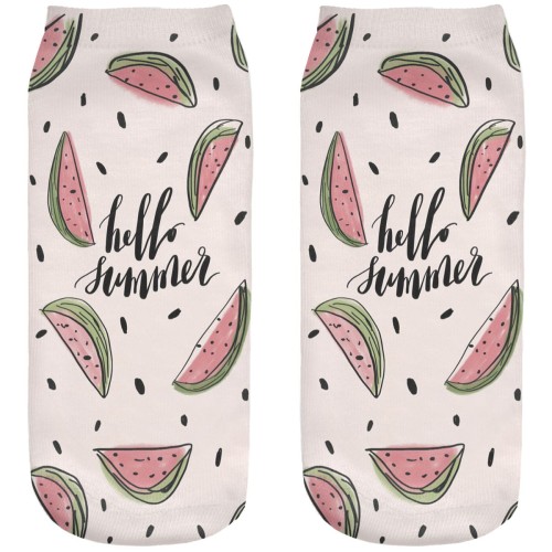 Śmieszne skarpetki damskie Stopki Hello summer