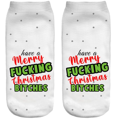 Stopki świąteczne Fucking Christmas zielony