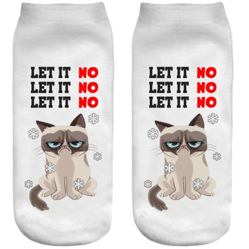 Stopki świąteczne Let it NO cat
