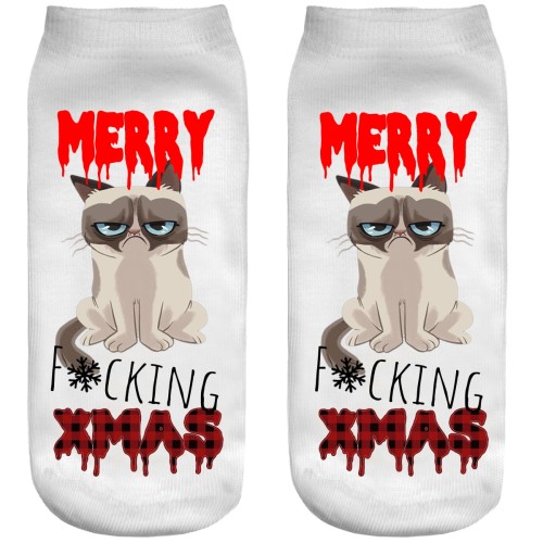 Stopki świąteczne Fucking Xmas cat