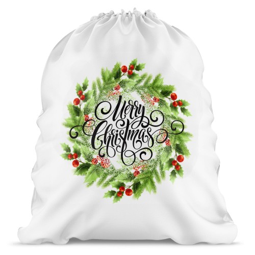 Worek na prezenty mały Wreath