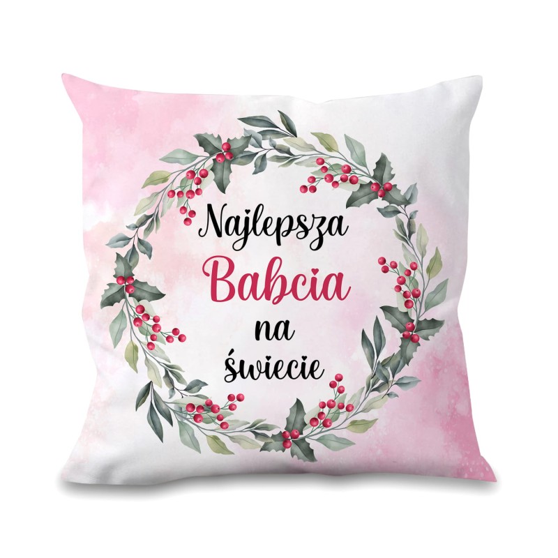 Zestaw poduszka + kubek święta Najlepsza babcia
