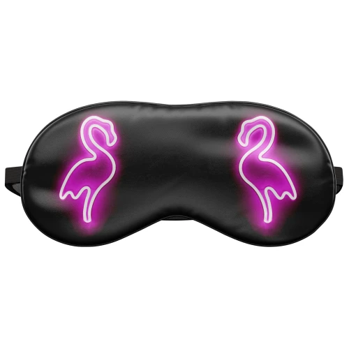 Opaska na oczy do spania Neon flamingo