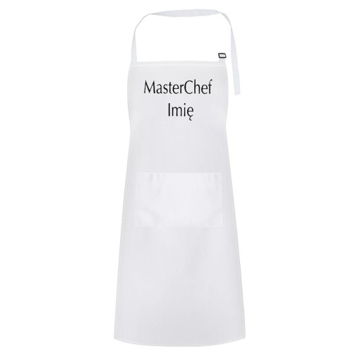 Fartuch gastronomiczny Masterchef + imię biały