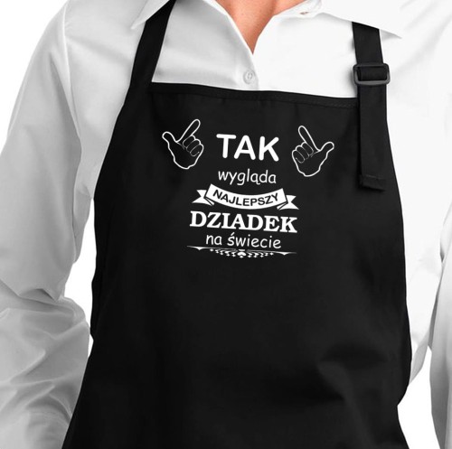 Fartuch Tak wygląda dziadek… czarny