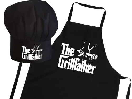 Zestaw fartuch + czapka Grillfather