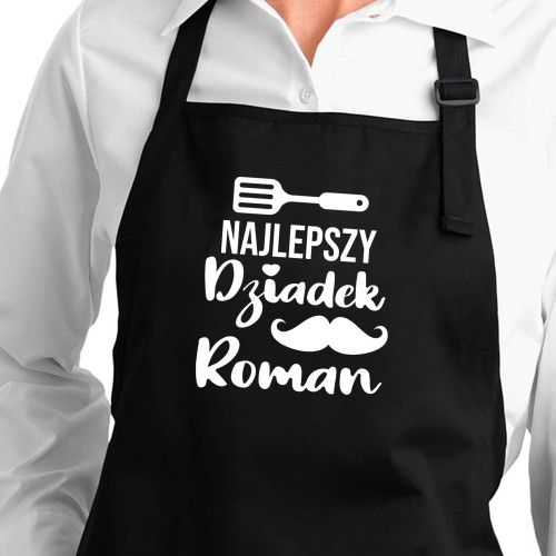 Fartuch Najlepszy dziadek czarny