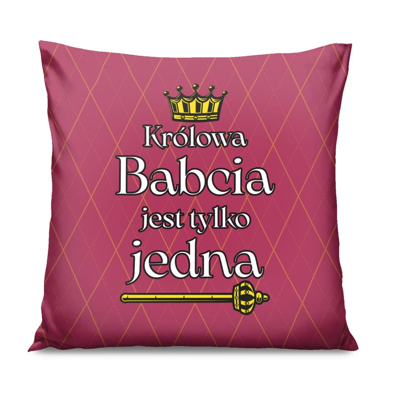 Poduszka Dzień Babci i Dziadka 45x45 Królowa Babcia