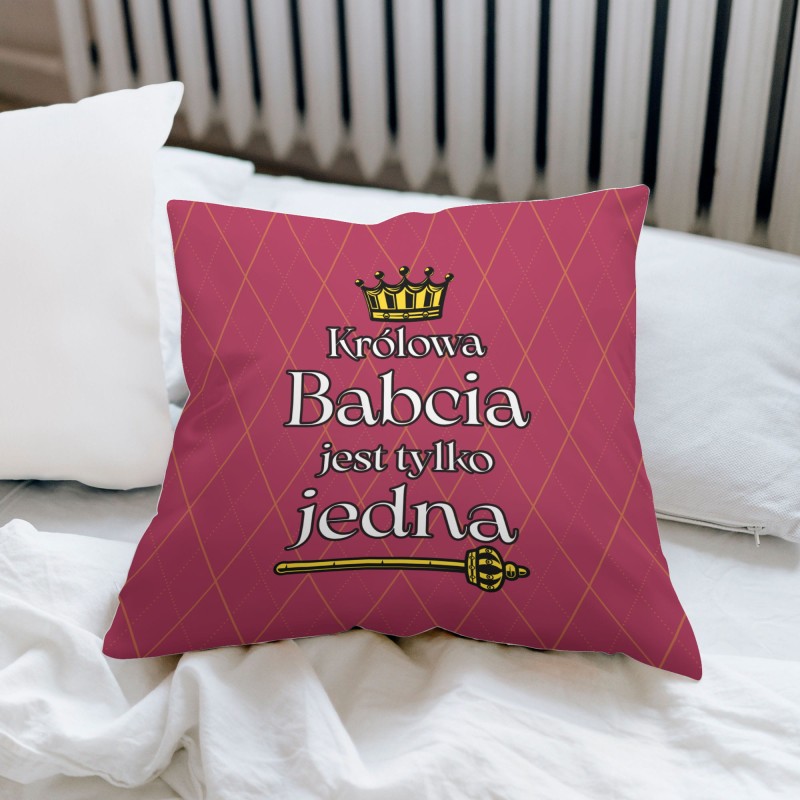 Poduszka Dzień Babci i Dziadka 45x45 Królowa Babcia