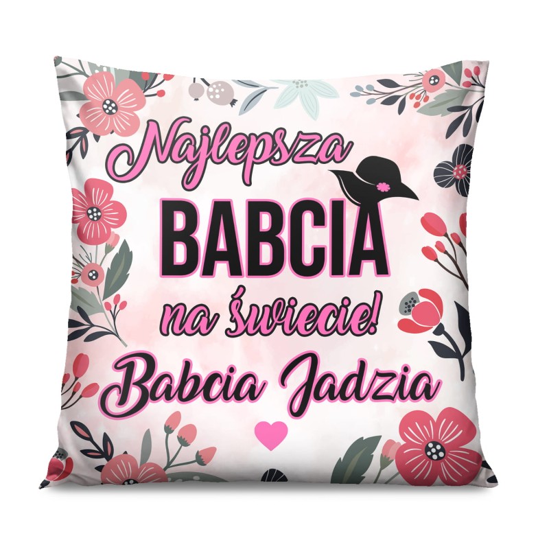 Poduszka Dzień Babci i Dziadka 45x45 Najlepsza Babcia