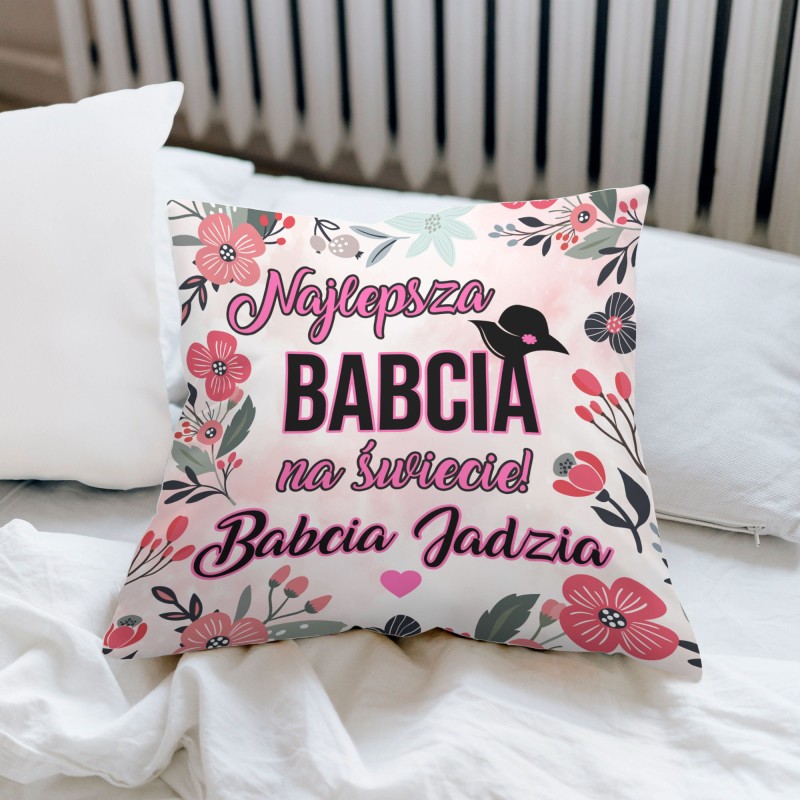Poduszka Dzień Babci i Dziadka 45x45 Najlepsza Babcia