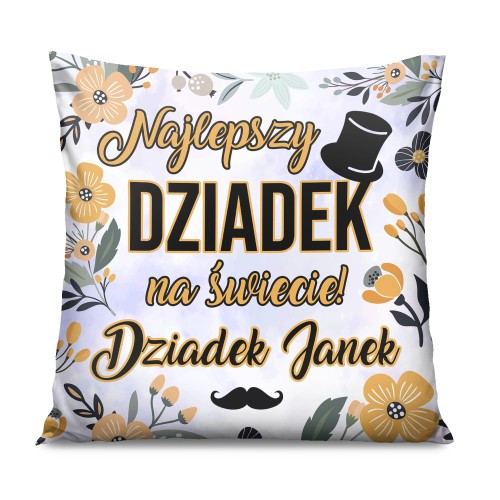 Poduszka Dzień Babci i Dziadka 45x45 Najlepszy Dziadek