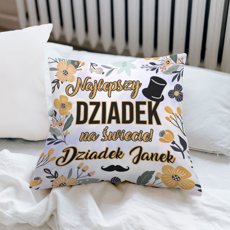 Poduszka Dzień Babci i Dziadka 45x45 Najlepszy Dziadek