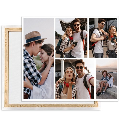Foto obraz na płótnie kolaż 5 zdjęć 60x80 cm
