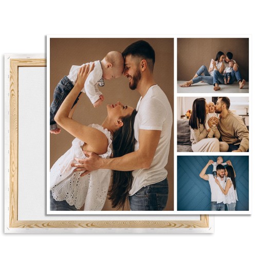 Foto obraz na płótnie kolaż 4 zdjęcia 60x80 cm