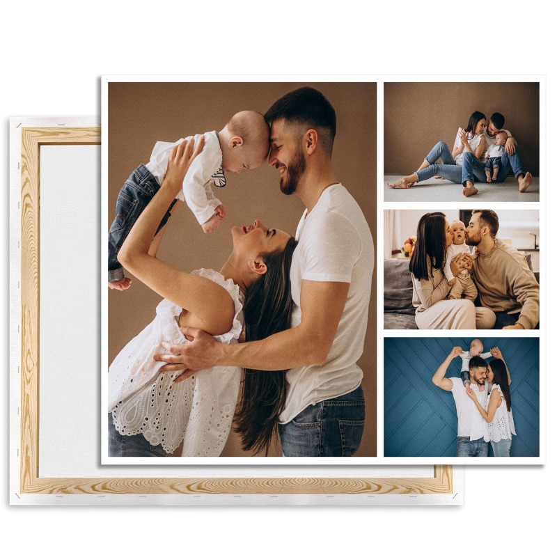 Foto obraz na płótnie kolaż 4 zdjęcia 60x80 cm