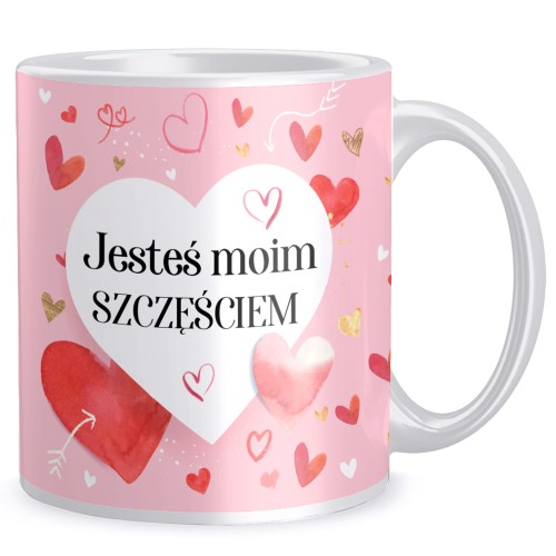 Kubek Walentynki Jesteś moim szczęśćiem