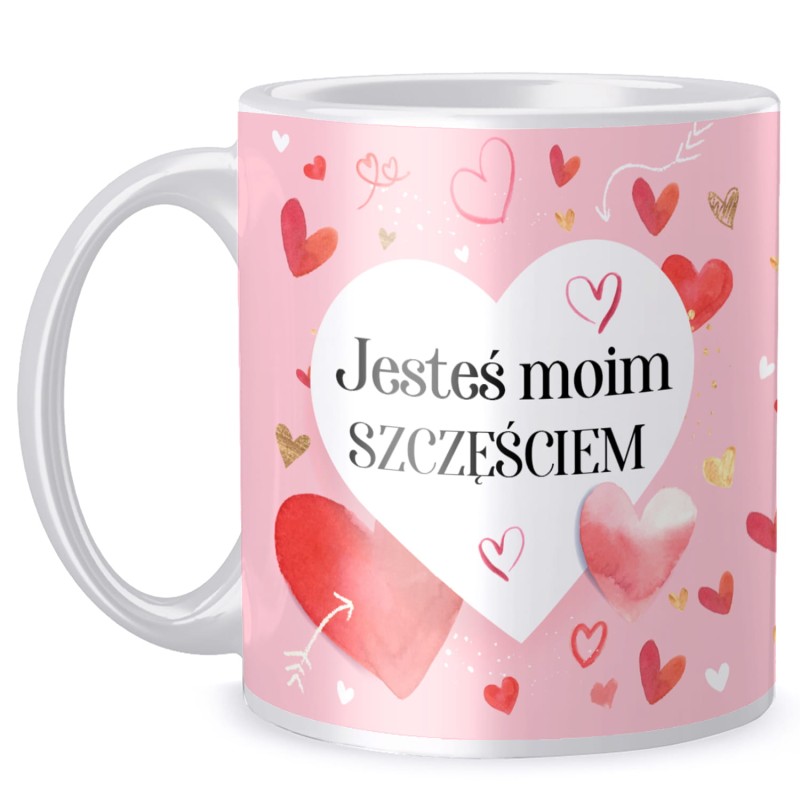 Kubek Walentynki Jesteś moim szczęśćiem