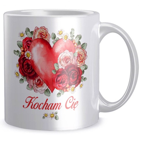 Kubek Walentynki Kocham Cię