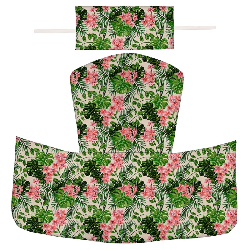 Poszewka na poduszkę do fotela wiszącego Kokon Palm jasny