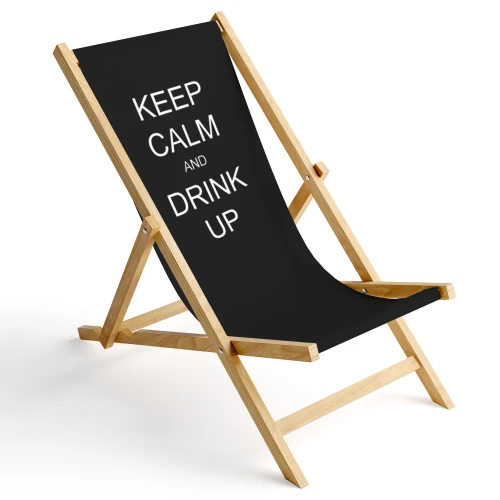 Leżak ogrodowy Keep calm