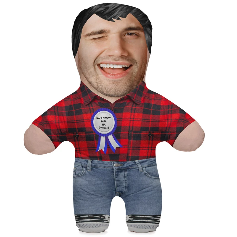 Poduszka personalizowana lalka 3D z Twoim zdjeciem Tata