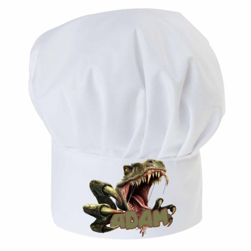 Czapka kucharska dziecięca Tyranozaur