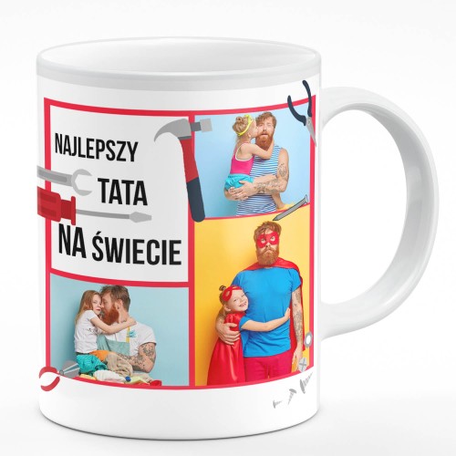 Kubek okazjonalny ze zdjęciem Najlepszy tata na świecie