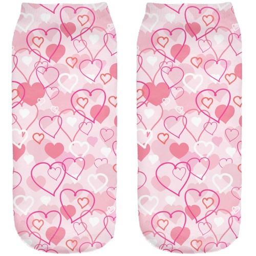Śmieszne skarpetki damskie Stopki hearts