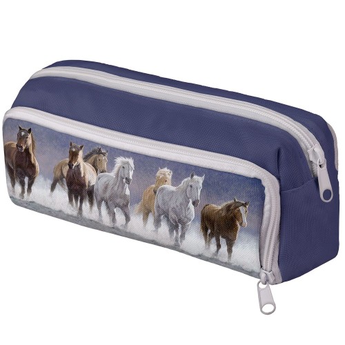 Piórnik szkolny 3 komory Horse