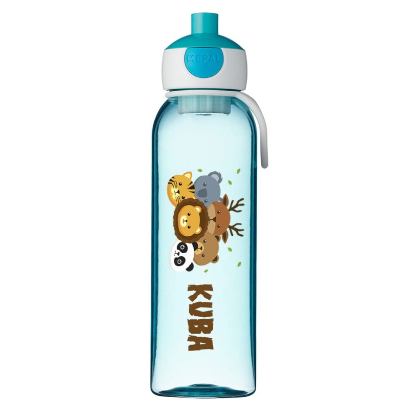 Animals-Butelka-na-wodę-bidon-Campus-Mepal-500ml-niebieska- imię-dziecka-Dziecięca-Buteleczka-Sportowa
