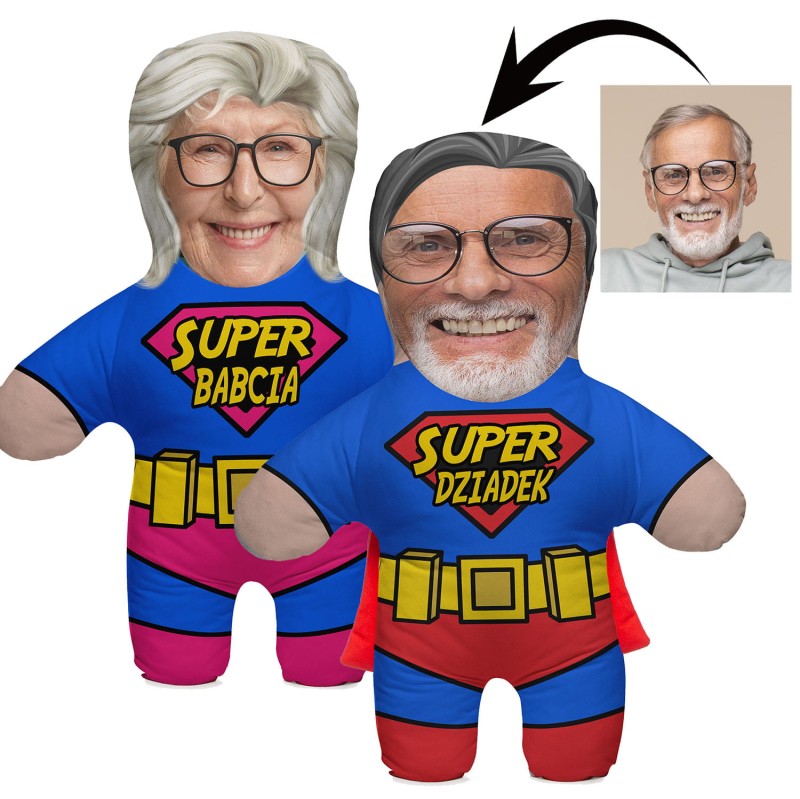 Poduszka lalka 3D z Twoim zdjeciem
