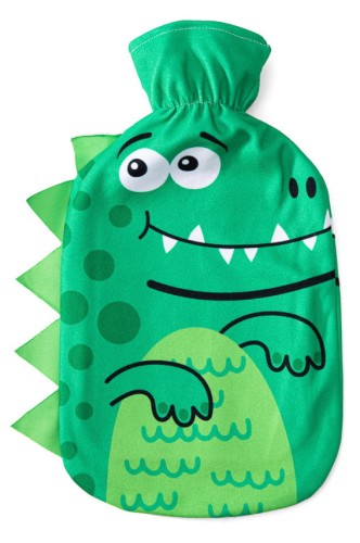 Termofor ze sweterkiem 2 litrowy Zielony Dinozaur