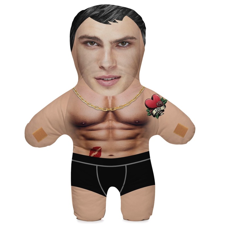 Poduszka lalka 3D ze zdjęciem i pluszowym sercem Lovelas