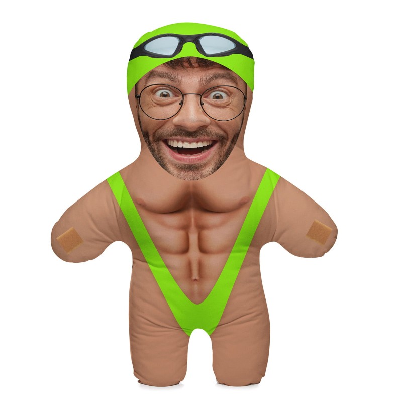 Poduszka lalka 3D ze zdjęciem i pluszowym sercem Wrestling