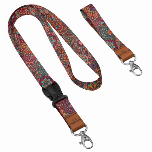 Smycz personalizowana z nadrukiem Boho
