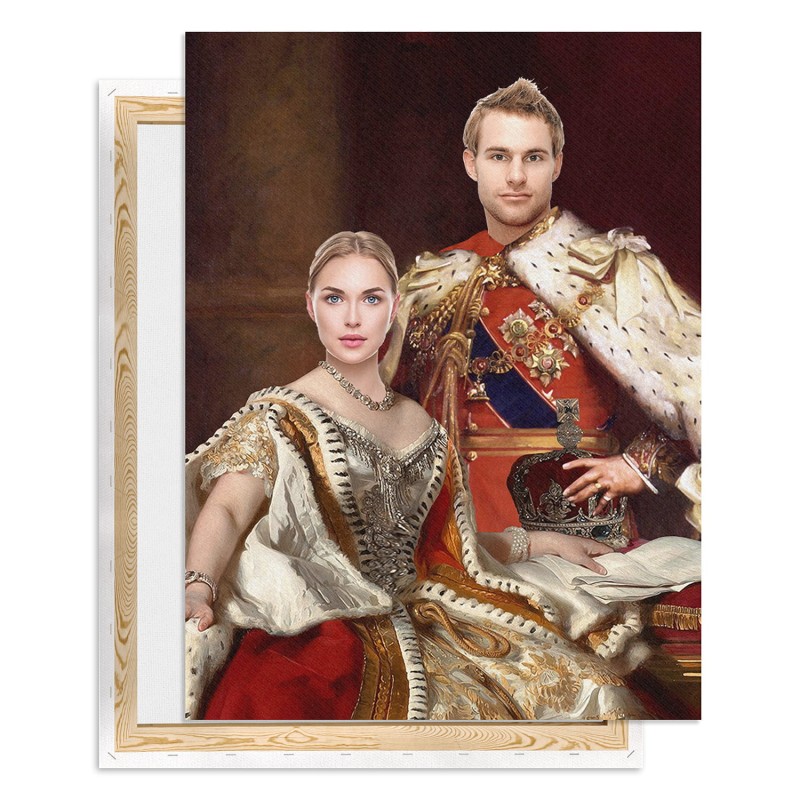 Foto obraz na Płótnie 60x80 Zdjęcie Reprodukcja Królewska Para