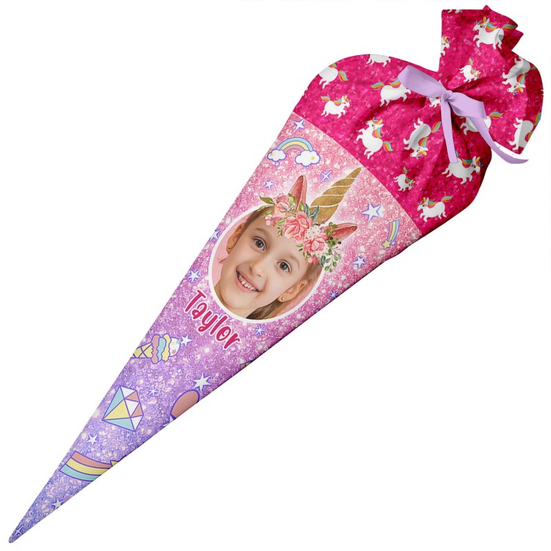 Tyta róg obfitości ze zdjęciem dla pierwszoklasisty Unicorn