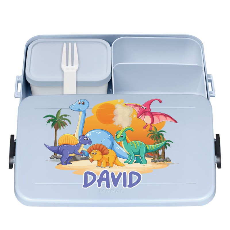 Lunch BOX Śniadaniówka Pojemnik MEPAL 1,5 L Wzór Dinosaurs
