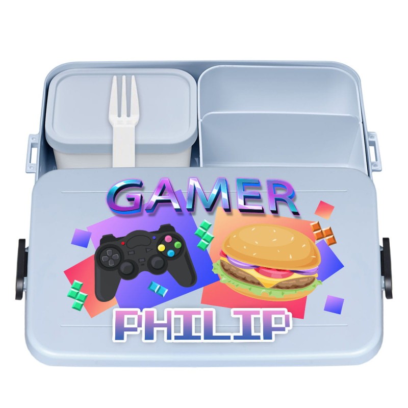Lunch BOX Śniadaniówka Pojemnik MEPAL 1,5 L Wzór Gamer
